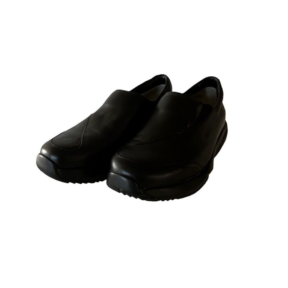 MBT Performance Womens Sz 8.5 Black Leather Slip On Walking Toning Shoes
